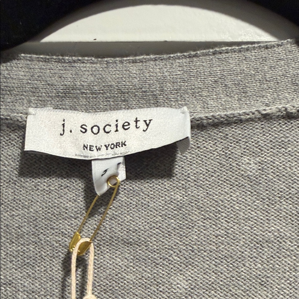 Gray Buttoned Cardigan - Picture 2 of 7